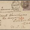 Bennoch, F[rancis], ALS to NH. Mar. 28, 1863.