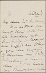 Bright, H[enry] A., ALS to NH. [1855].