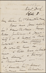 Bright, H[enry] A., ALS to NH. Sep. 8, [1859].