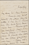 Bright, H[enry] A., ALS to NH. [Feb.? 1860?].