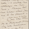 Bright, H[enry] A., ALS to NH. [Feb.? 1860?].