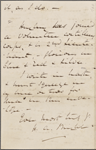 Bright, H[enry] A., ALS to NH. [Feb.? 1860?].