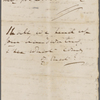 Bright, H[enry] A., AL, to NH. Postscript only. [n.d.]