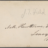 Fields, J. T., ALS, to NH. Oct. 3, 1850.