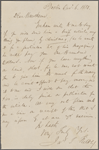 Fields, J. T., ALS, to NH. Dec. 6, 1850.