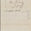 Fields, J. T., ALS, to NH. Sep. 30, 1851.