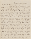 Fields, J. T., ALS, to NH. May 21, 1852.