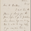 [Houghton] Richard Monckton Milnes [later Lord Houghton], ALS to NH. Nov. 7, [1854].