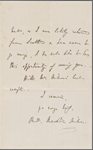 [Houghton] Richard Monckton Milnes [later Lord Houghton], ALS to NH. Nov. 7, [1854].