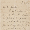 [Houghton], Richard Monckton Milnes [later Lord Houghton], ALS to NH. Nov. 13, [1854].