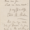 [Houghton], Richard Monckton Milnes, [later Lord Houghton], ALS to NH. Mar. 10, [1860].