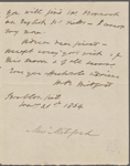 Mitford, M[ary] R[ussell], ALS to NH. Jan. 21, 1854.