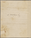 Procter, B[ryan] W[aller], ALS to NH. Nov. 6, 1851.