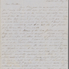 Hawthorne, Elizabeth Manning, ALS to NH. May 3, [1851]