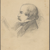 Hawthorne, Julian[?], Original pencil sketch of NH.