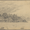 Hawthorne, Julian[?], Original pencil sketch of NH.