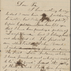 Hawthorne, Julian, ALS to NH. Mar. 23, 1862.