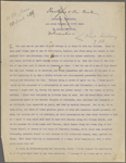 Hawthorne, Julian. Hawthorne and his Circle. TS, unsigned, undated.