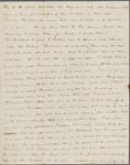 Hawthorne, Maria Louisa, ALS, to NH. May 10, 1841.