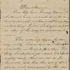 [Hawthorne, Sophia Peabody], ANS to. In Julian Hawthorne, ALS to [Sophia Peabody Hawthorne]. Aug. 10-[12, 1862].