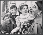 Charles Durning, Joe Bova, Julienne Marie, and John Call in the stage production The Comedy of Errors