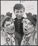Charles Durning, Joe Bova, and John Call in the stage production The Comedy of Errors