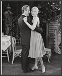Arthur O'Connell and Diana van der Vlis in the stage production Comes a Day