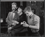 Arthur O'Connell, Judith Anderson, and Brandon deWilde in the stage production Comes a Day