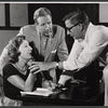 Judith Anderson, Arthur O'Connell, and director Robert Mulligan in rehearsal for the stage production Comes a Day