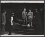 Dean Stockwell, Ted Gunther, Roddy McDowall and unidentified others in the stage production Compulsion