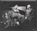 Lloyd Gough, Michael Constantine and Frank Conroy in the stage production Compulsion