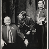 Michael Barrington, Paul Jones, and Donald Pickering in the stage production Conduct Unbecoming