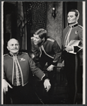 Michael Barrington, Paul Jones, and Donald Pickering in the stage production Conduct Unbecoming