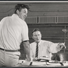 Bill Travers and Fielder Cook in rehearsal for the stage production A Cook for Mr. General