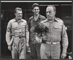 Richard X. Slattery, Bill Travers and Roland Winters in the stage production A Cook for Mr. General