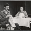 Bill Travers and Roland Winters in the stage production A Cook for Mr. General