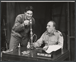 Bill Travers and Roland Winters in the stage production A Cook for Mr. General