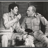 Bill Travers and Roland Winters in the stage production A Cook for Mr. General