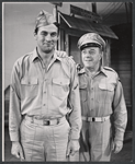 Bill Travers and Roland Winters in the stage production A Cook for Mr. General