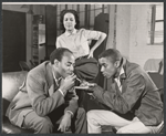 Roscoe Lee Browne, Hilda Simms, and unidentified actor in the stage production The Cool World