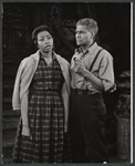 Lynn Hamilton and unidentified actor in the stage production The Cool World