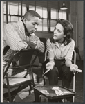 Gene Boland and unidentified in rehearsal for the stage production The Cool World