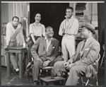 Gene Boland [center] and unidentified others in rehearsal for the stage production The Cool World