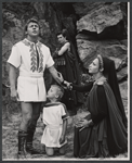 Robert Burr, Mitchell Ryan, Jane White and unidentified in the 1965 Shakespeare in the Park production of Coriolanus