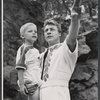 Robert Burr [right] and unidentified in the 1965 Shakespeare in the Park production of Coriolanus