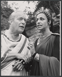 Staats Cotsworth and Jane White in the 1965 Shakespeare in the Park production of Coriolanus