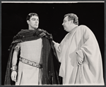 Philip Bosco and Patrick Hines in the 1965 American Shakespeare Festival production of Coriolanus