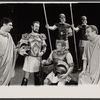 Philip Bosco, Josef M. Sommer, DeVeren Bookwalter and Patrick Hines in the 1965 American Shakespeare Festival production of Coriolanus