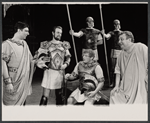Philip Bosco, Josef M. Sommer, DeVeren Bookwalter and Patrick Hines in the 1965 American Shakespeare Festival production of Coriolanus