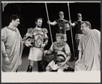 Philip Bosco, M. Josef Sommer, DeVeren Bookwalter and Patrick Hines in the 1965 American Shakespeare Festival production of Coriolanus